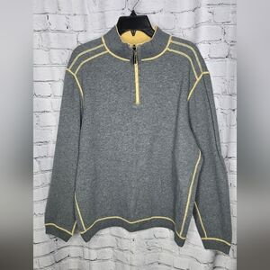 Tommy Bahama Mens Reversible Quarter-Zip‎ Sweater Size XL